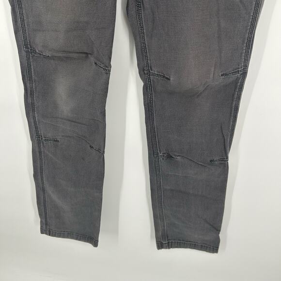 Men's Shadow Grey Carhartt Slim Tapered Rigby Dungaree Straight Fit Pants 31x32 - Picture 6 of 10